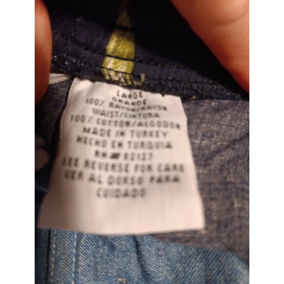 Vtg Capacity Floral Midi Skirt Womens L Button Up Pockets Cottagecore Prairie - Picture 6 of 7